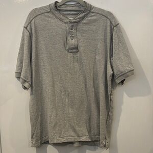 Gray Short Sleeve Tee with Relaxed Fit